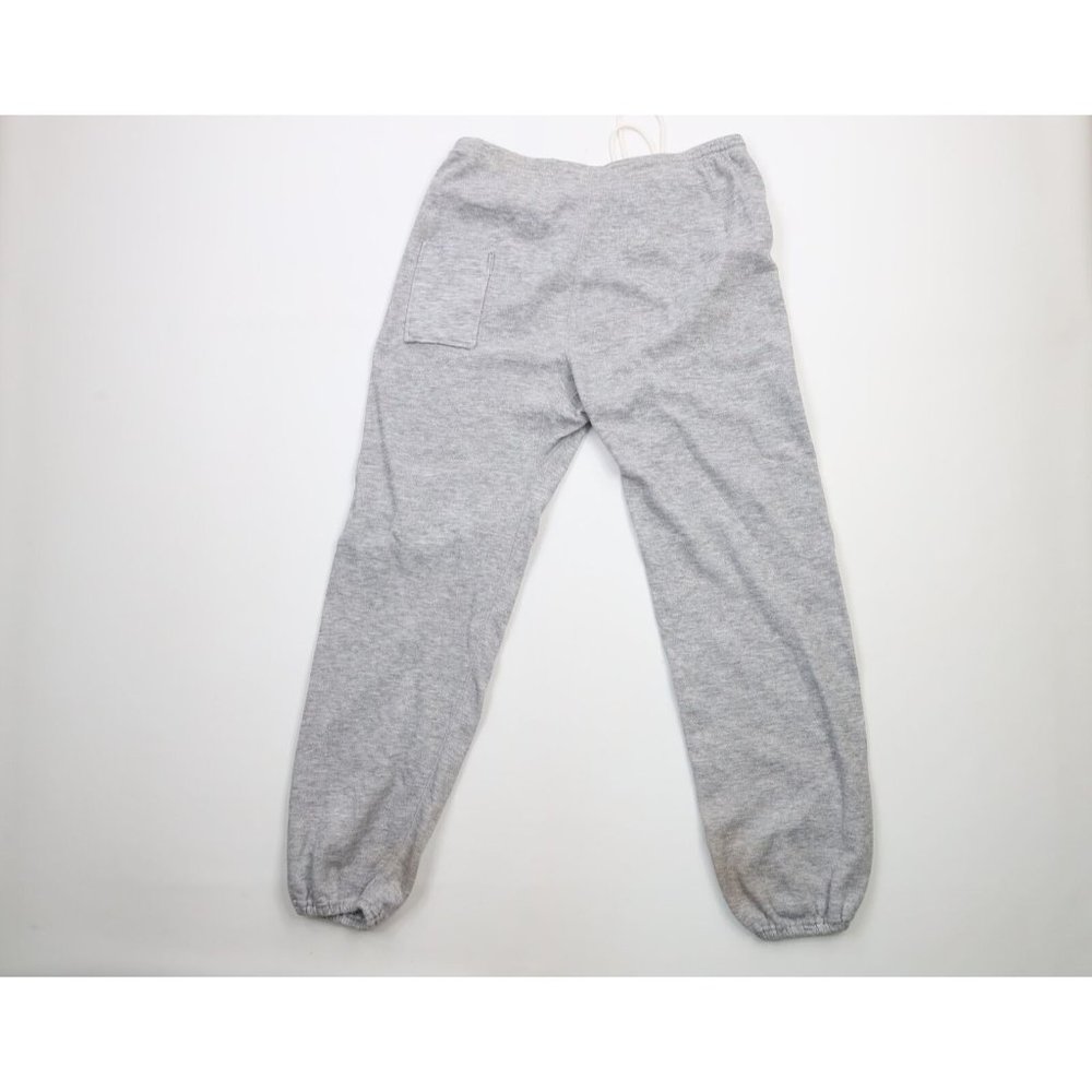 Vintage 70s Streetwear Mens Large Blank Gusseted Triblend Sweatpants Joggers USA - Picture 12 of 15